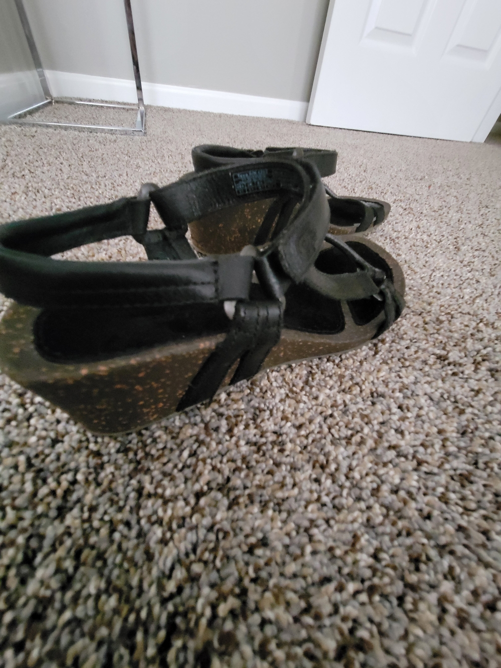 Teva Women's Black Leather Slingback Sandals - Picture 4 of 12